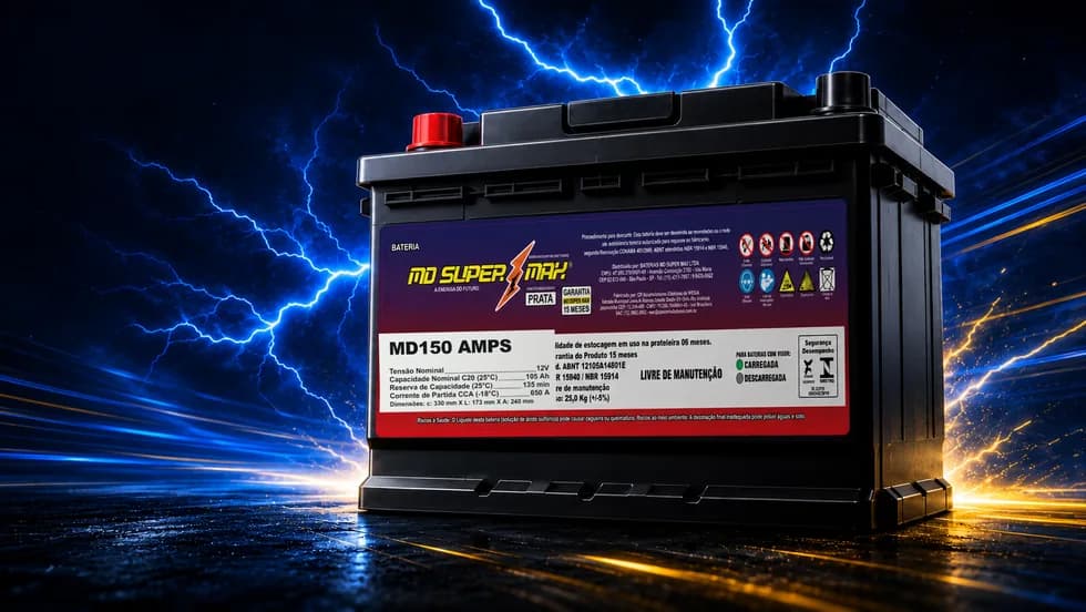 Bateria MD Super Max MD150 Amps