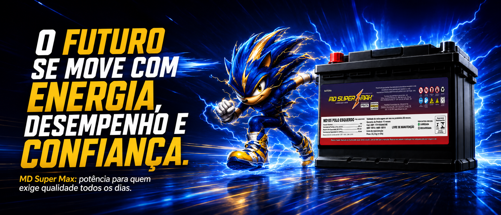 O futuro se move com energia, desempenho e confianca MD Super Max